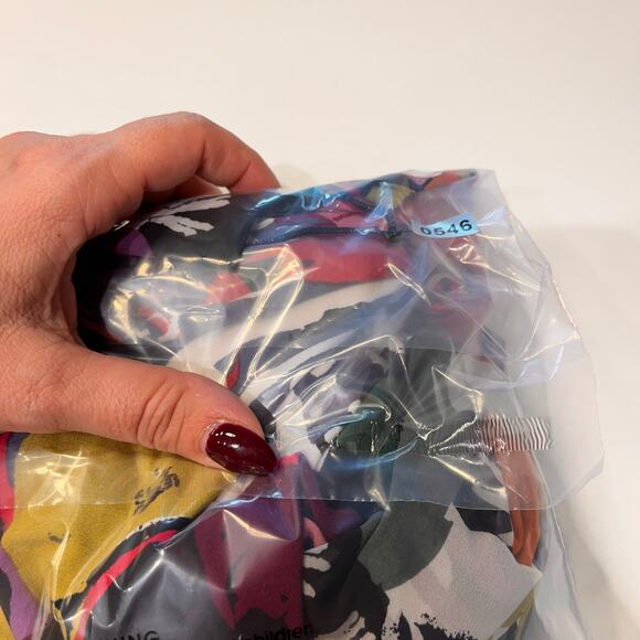 Suzi Chin for Maggy Boutique Floral Ruffle Wrap Dress Sz 4 - Picture 7 of 7